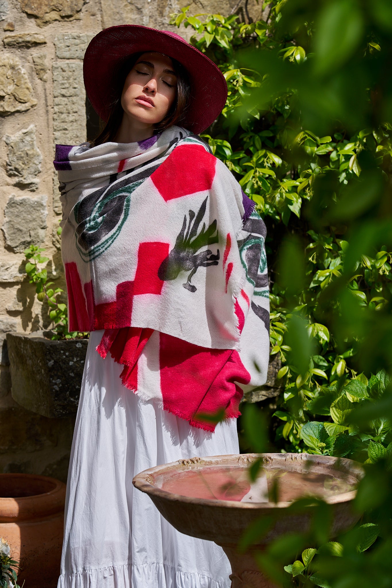 Hand-Painted Scarf