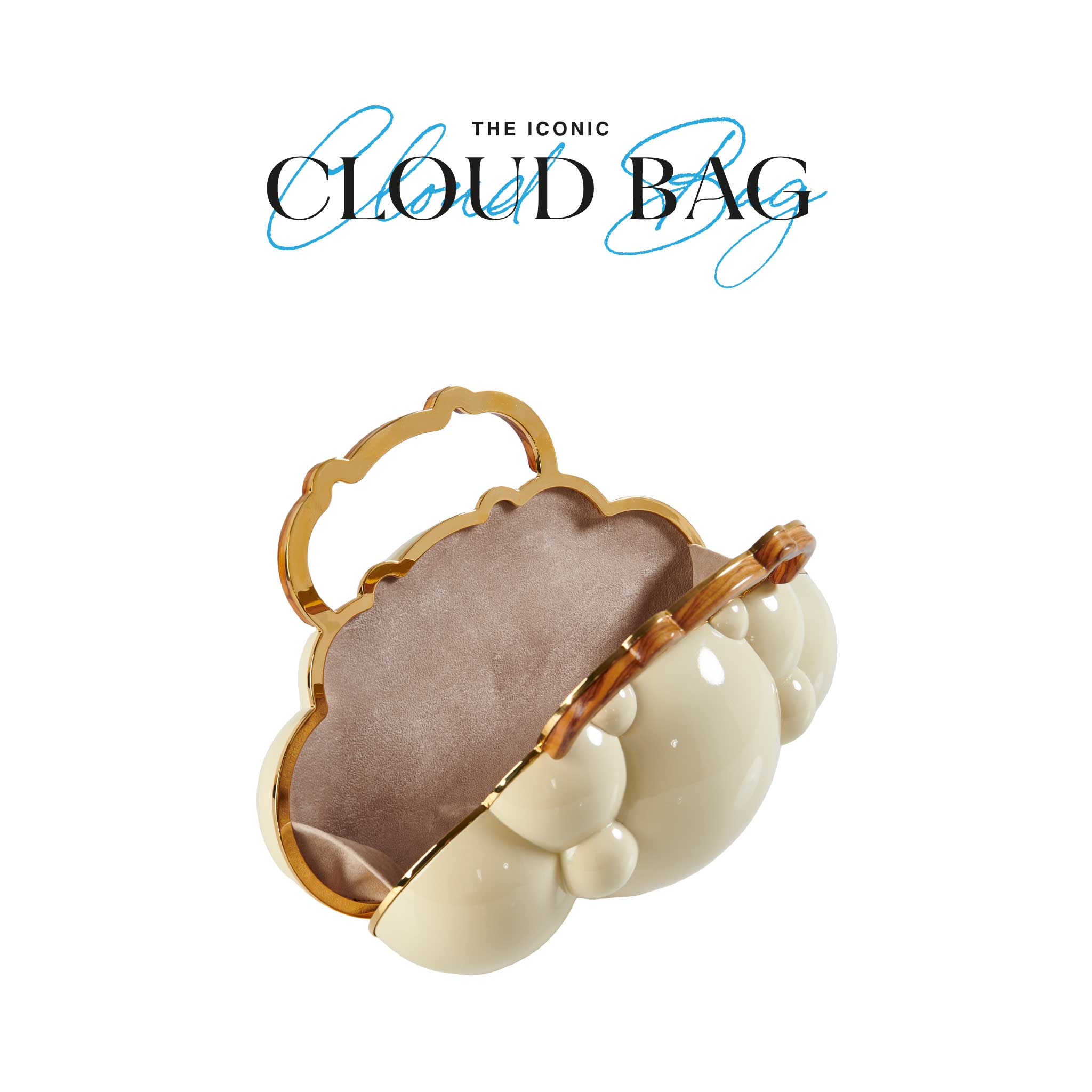 THE ICONIC CLOUD BAG® in Cream